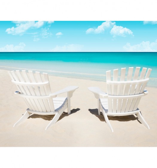 WHite Beach Chairs 0975