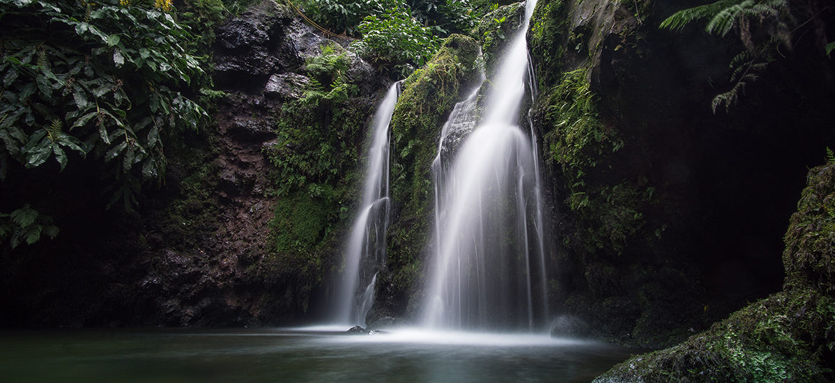 The Azores - waterfall on Sao Miguel