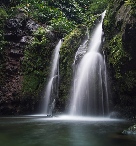 The Azores - waterfall on Sao Miguel